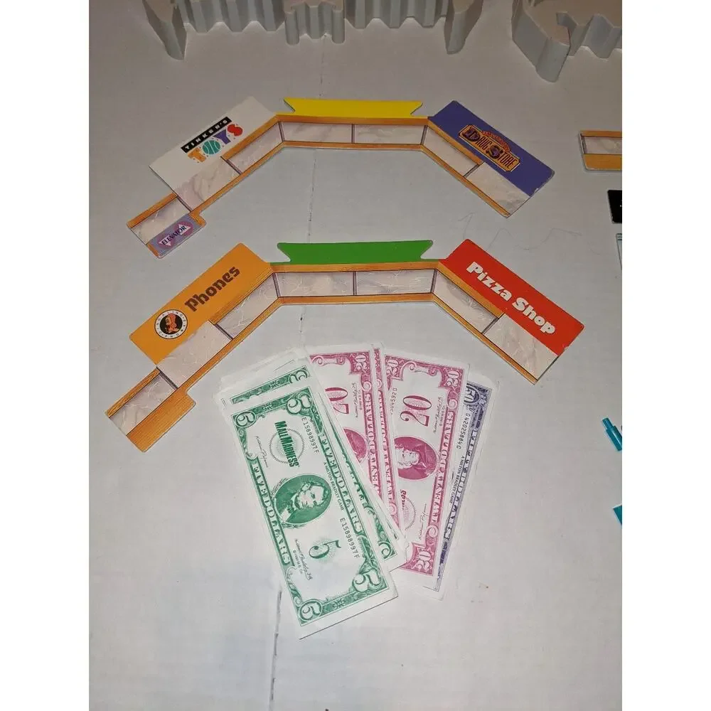 Vintage 1989 Electronic Mall Madness Board Game Replacement Pieces Parts
